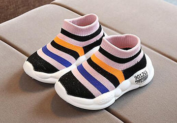 Toddler Stripes Sneakers For Boys & Girls